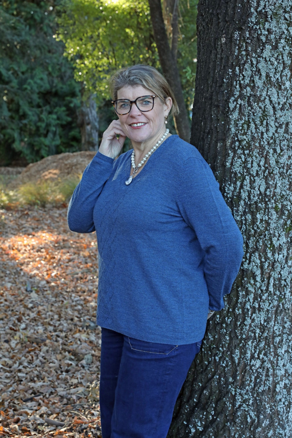 Arran Front V Neck Jumper