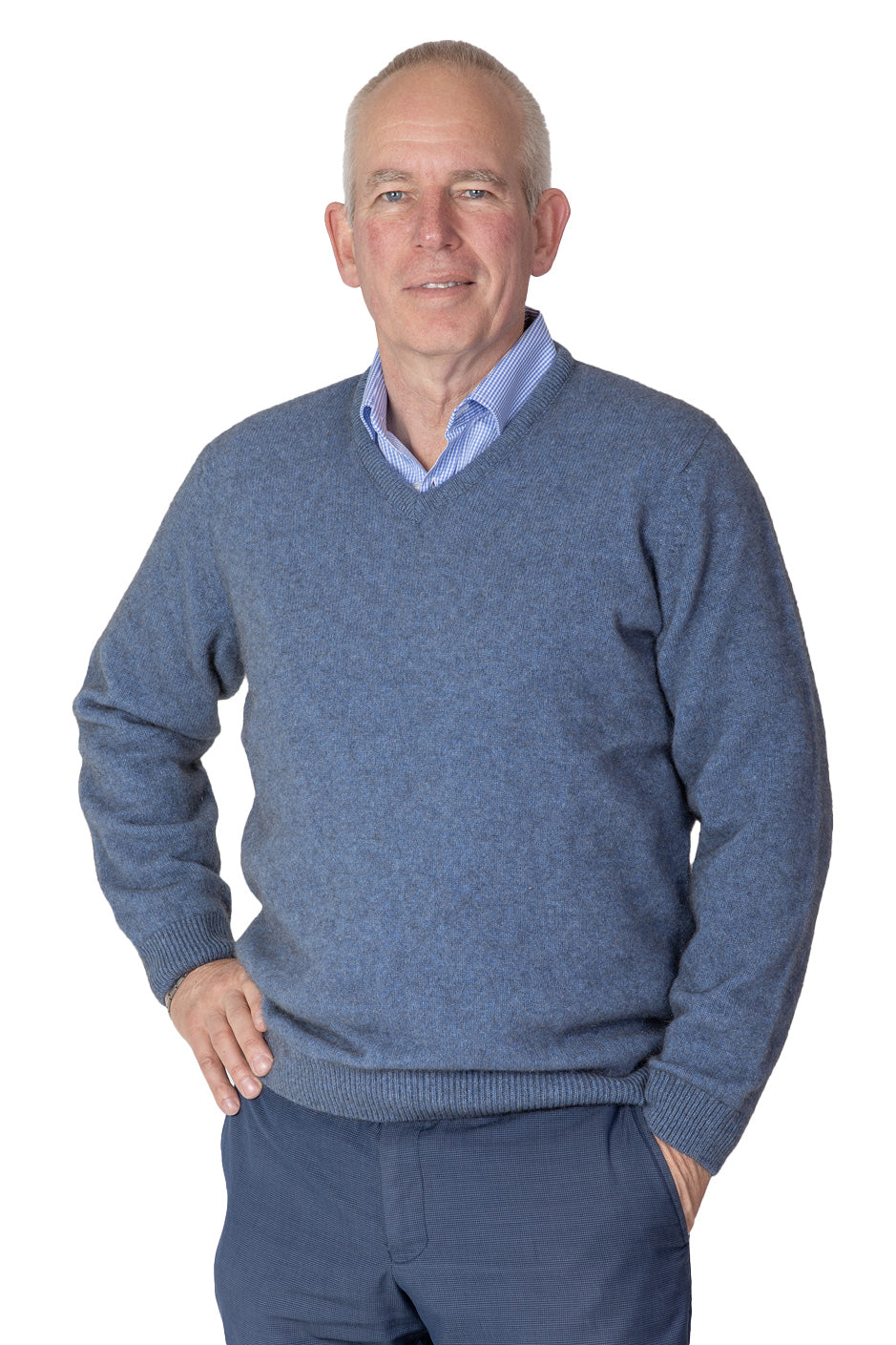 Merino Possum V-Neck Jumper from AOK Clothing.