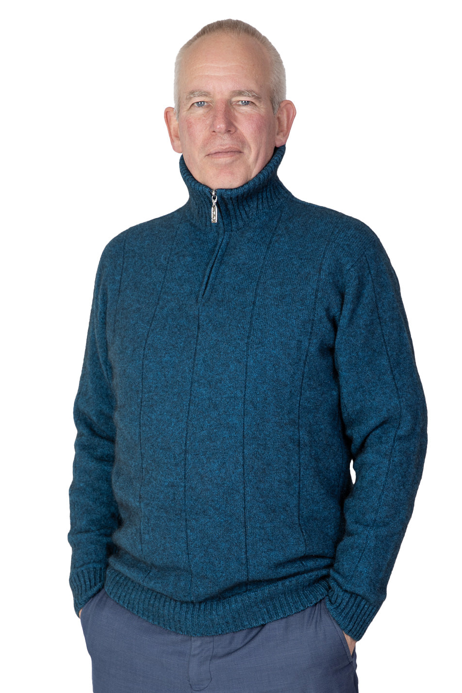 Merino Possum 1/4 Zip Jumper - Tui