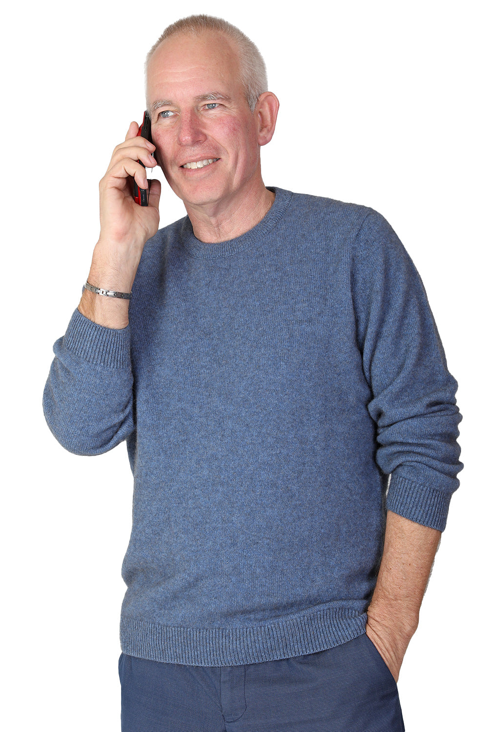 Merino Possum Crew Neck Jumper - Bahama