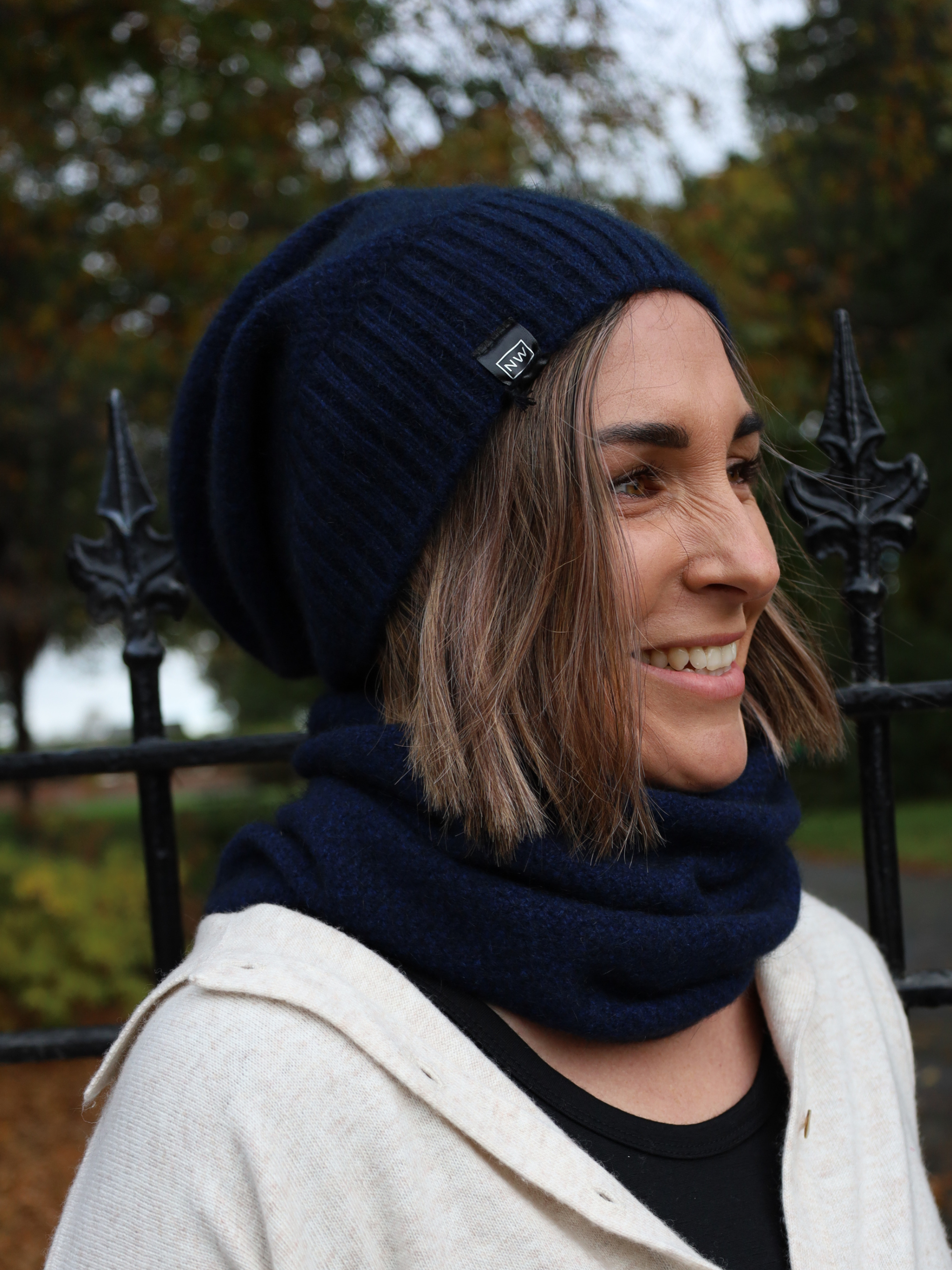 Merino Possum Moss Baggie Beanie