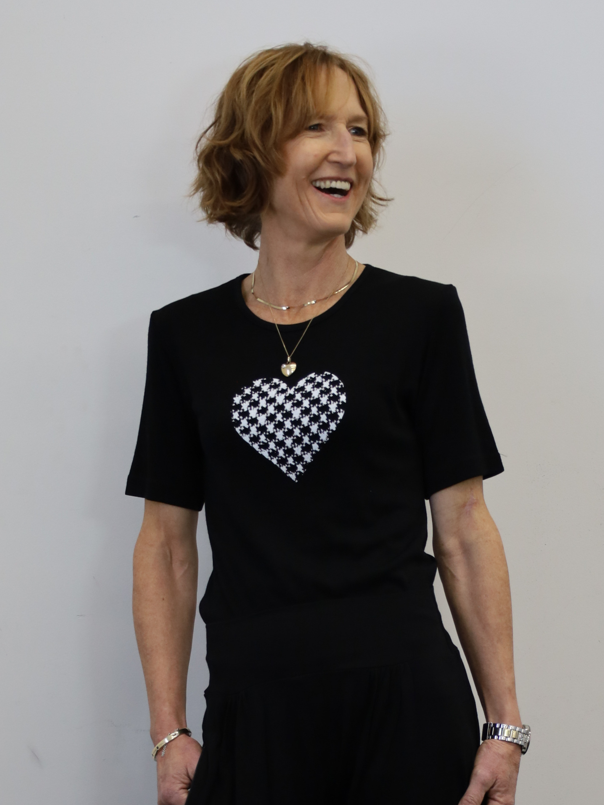 black merino crew t shirt