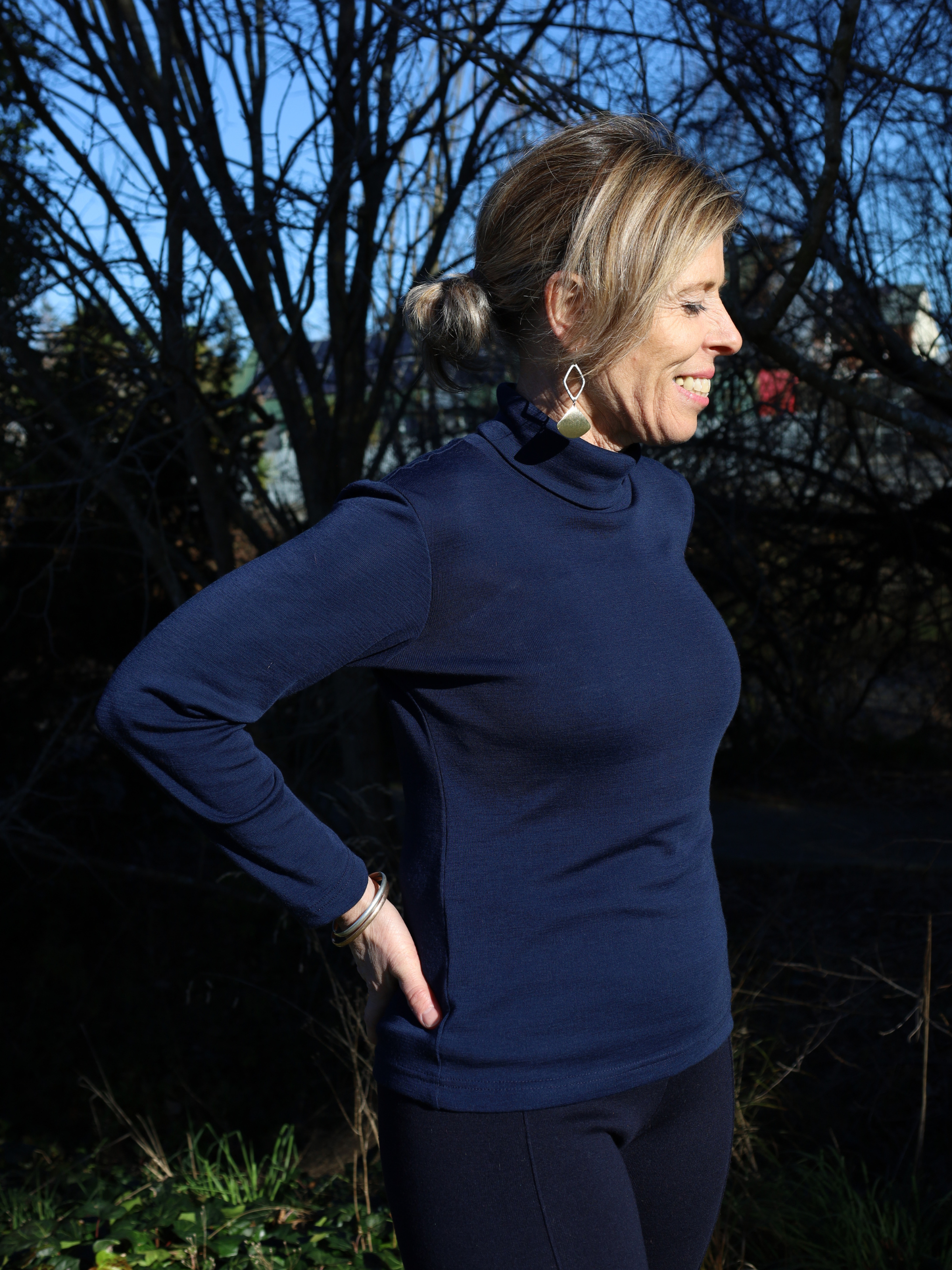 Bay Road Merino Polo Neck