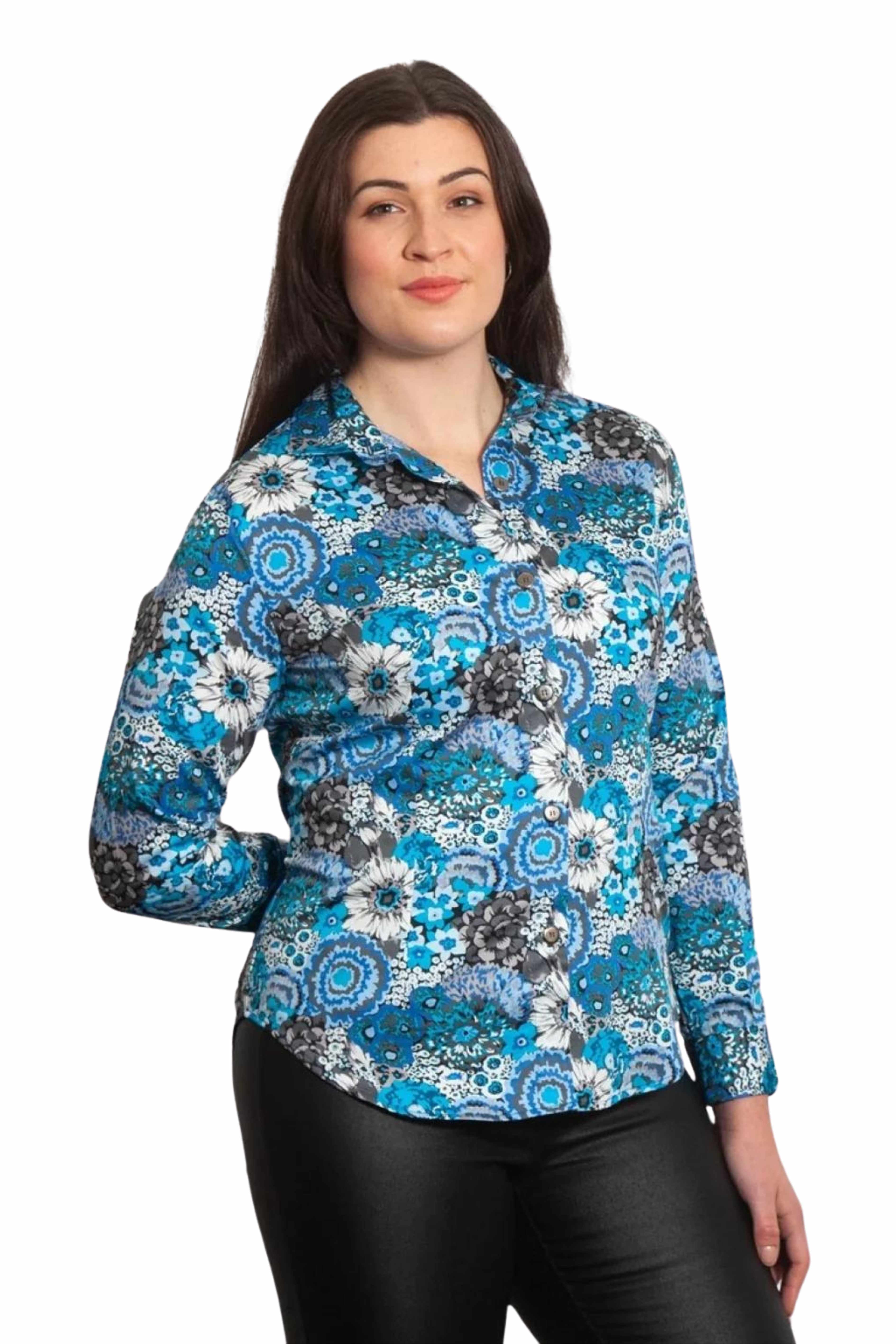 100% Cotton - Long Sleeve Blouse