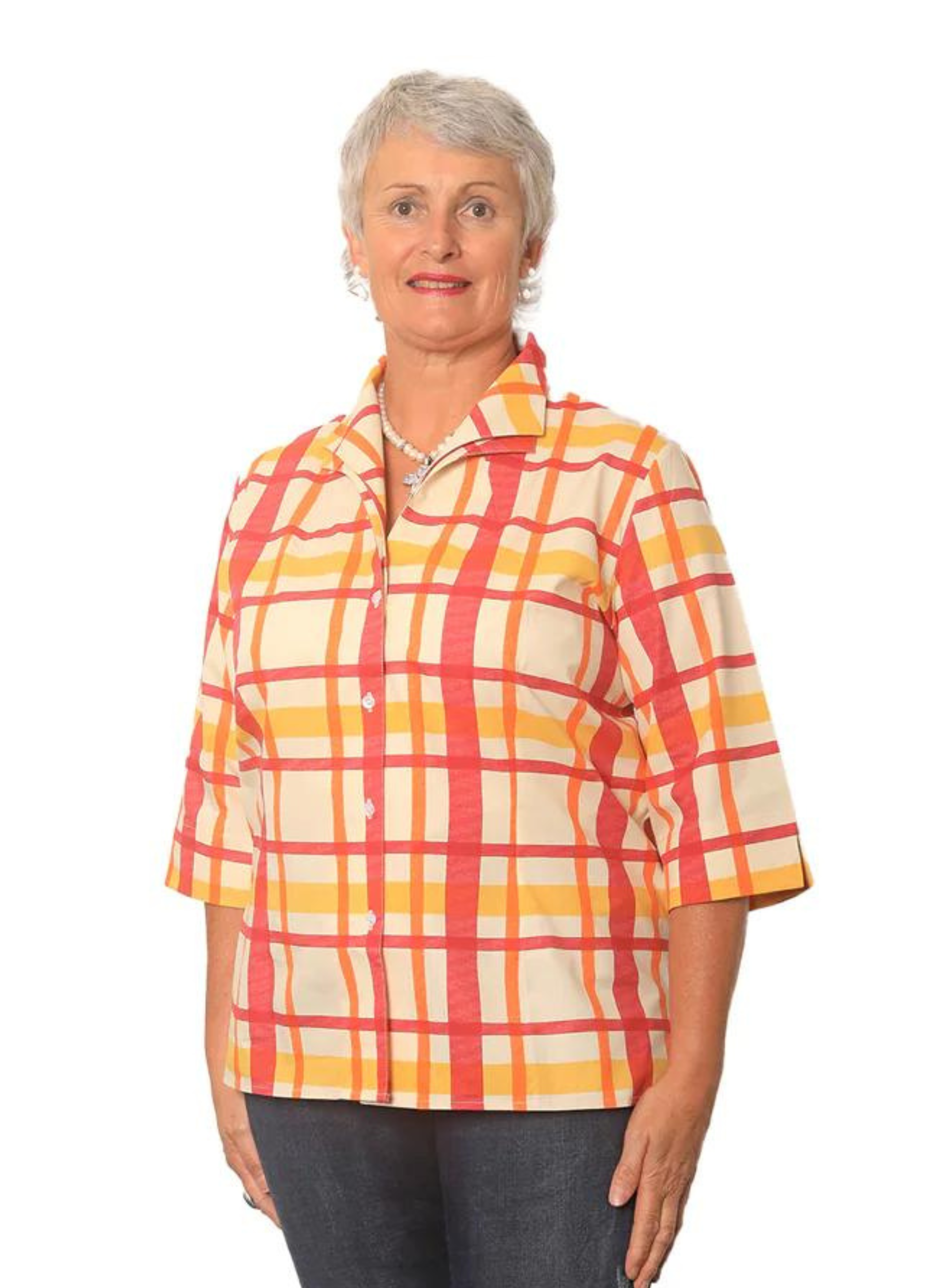 Made in Italy - Cotton Blouse - Daniela - Double Collar