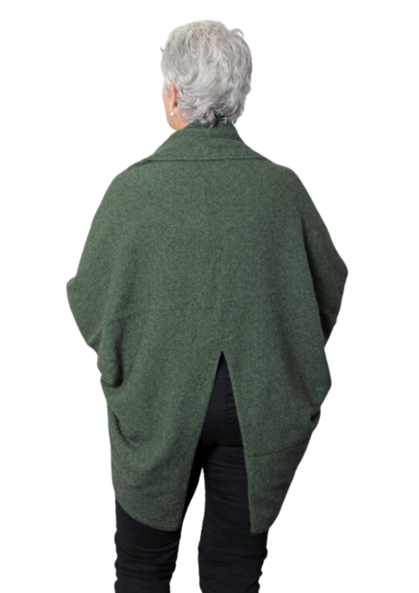 Moss Merino Possum Longline Wrap from AOK Clothing