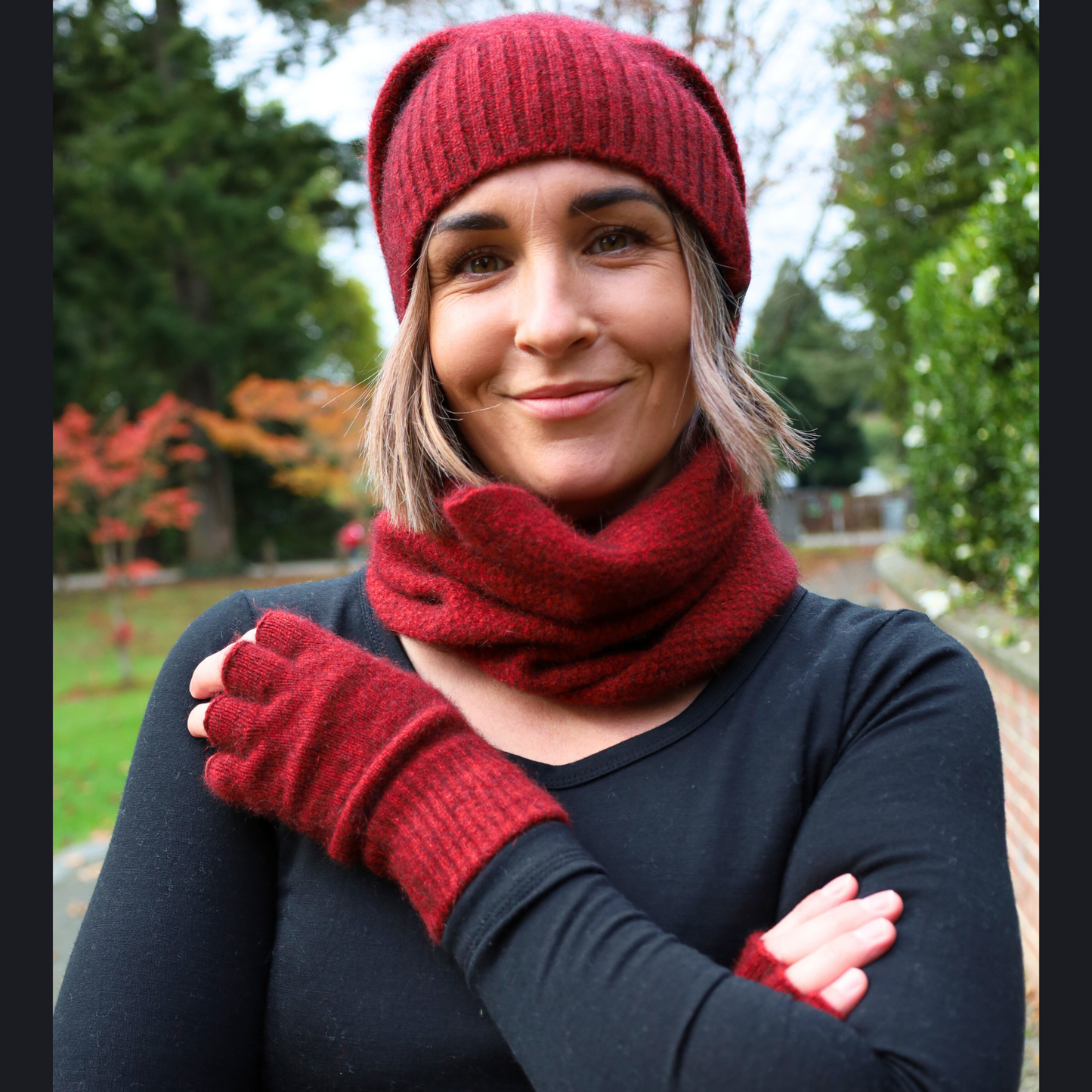 Merino Possum Fingerless Gloves