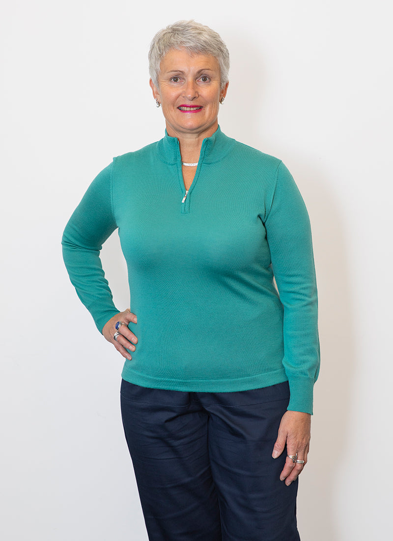 Classic Merino Zip Neck