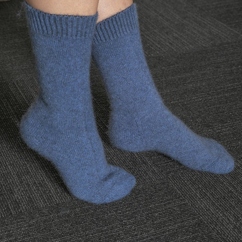 Cornflower Possum Merino Socks from AOK clothing