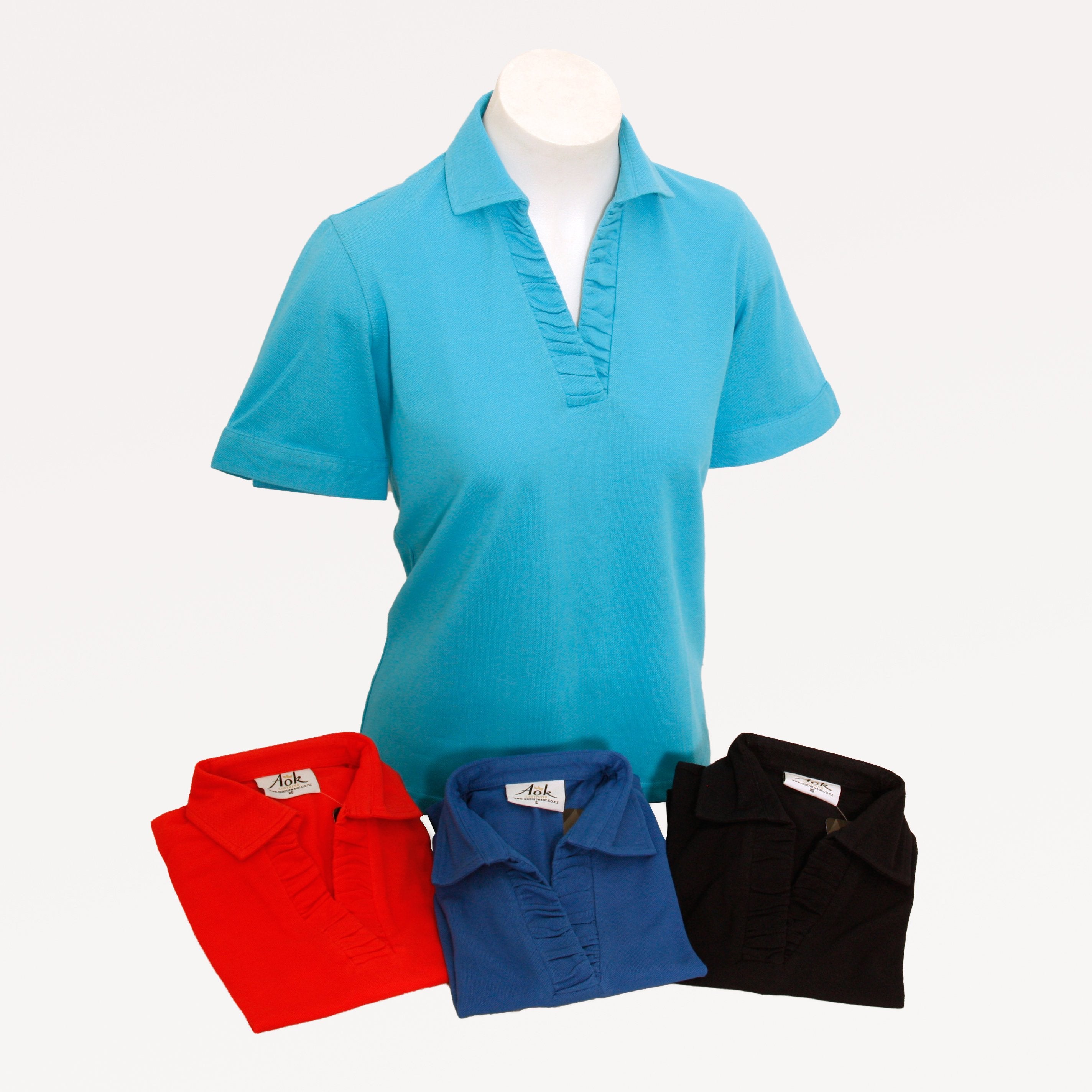 Ruched Polo - Made in Italy - 100% Italian Cotton