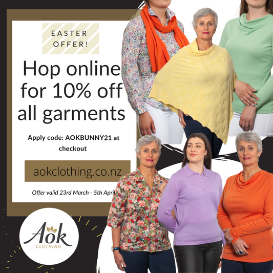 EASTER OFFER!! 10% OFF ALL GARMENTS