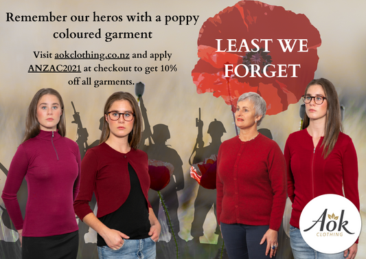 Remember our heros with a poppy coloured garment