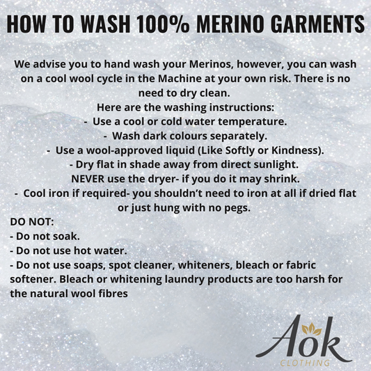 How to wash Merino