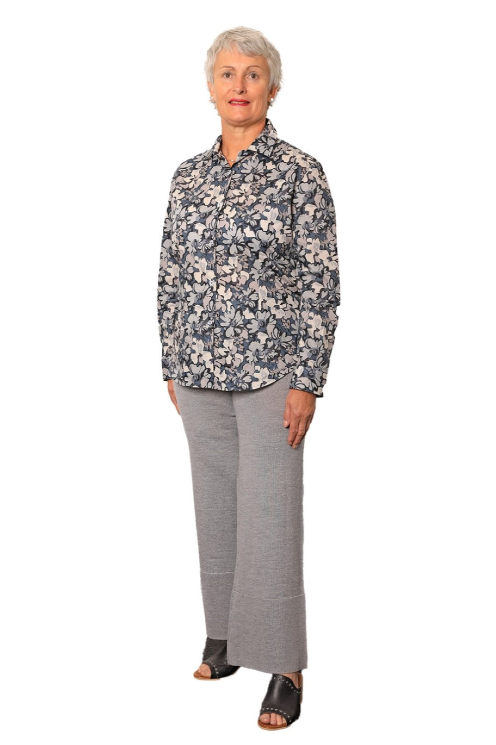 Stacie 100% Merino Pant Grigio