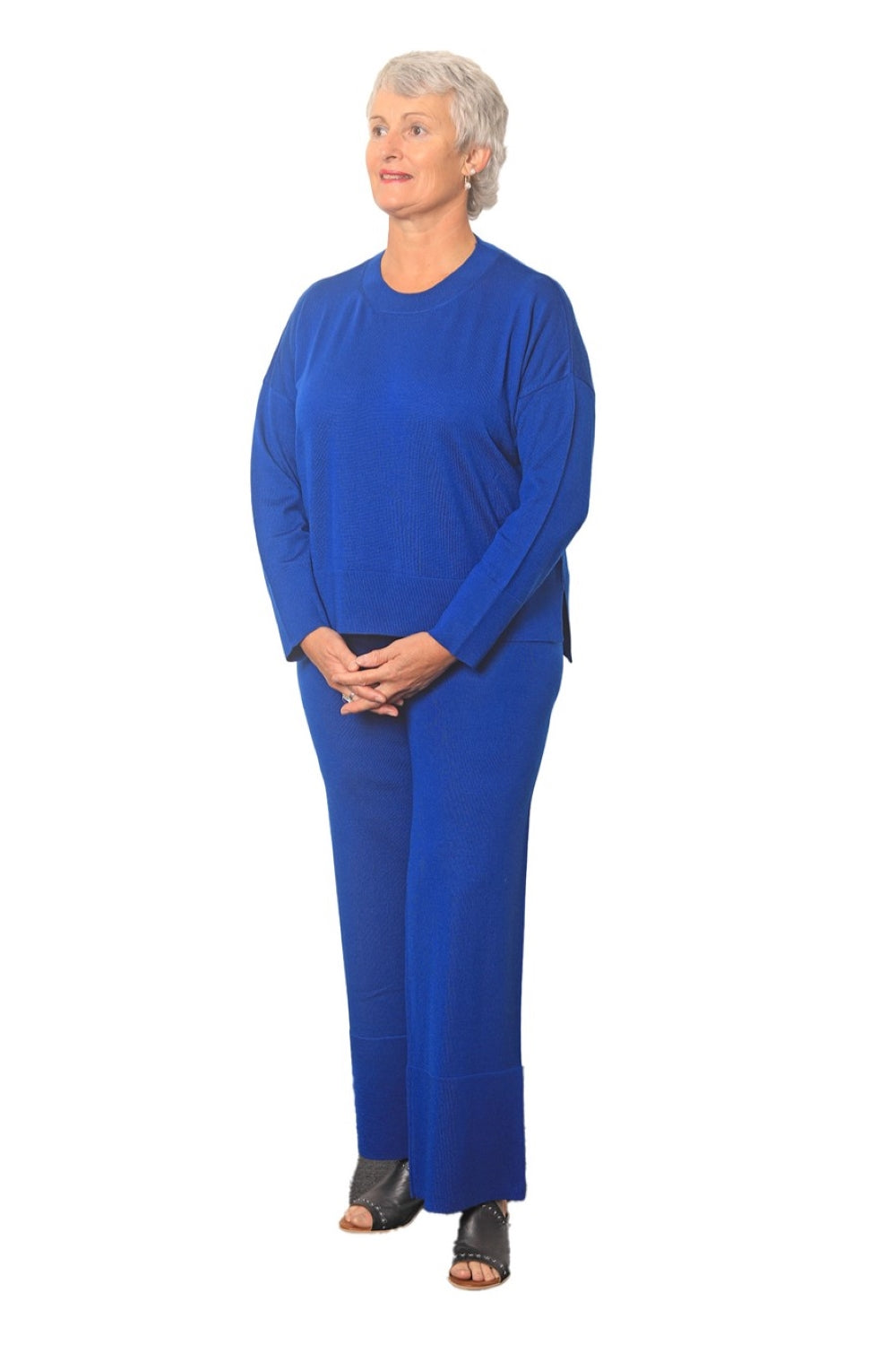 Stacie 100% Merino Pant - Lapis