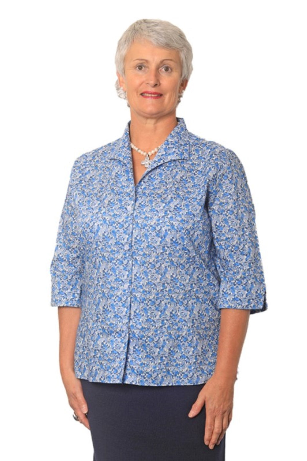 Available now at AOK CLothing, this Daniela Blouse by Liberty of London is made from 100% Tana Lawn cotton and crafted in Italy.