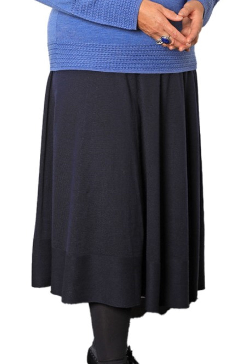 100% Extra Fine Merino Flared Skirt - The Lisa