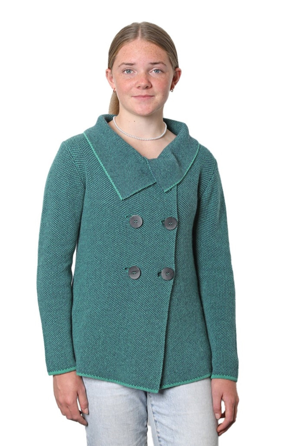 Cashmere Merino Double Breasted Jacket Ava/Midnight