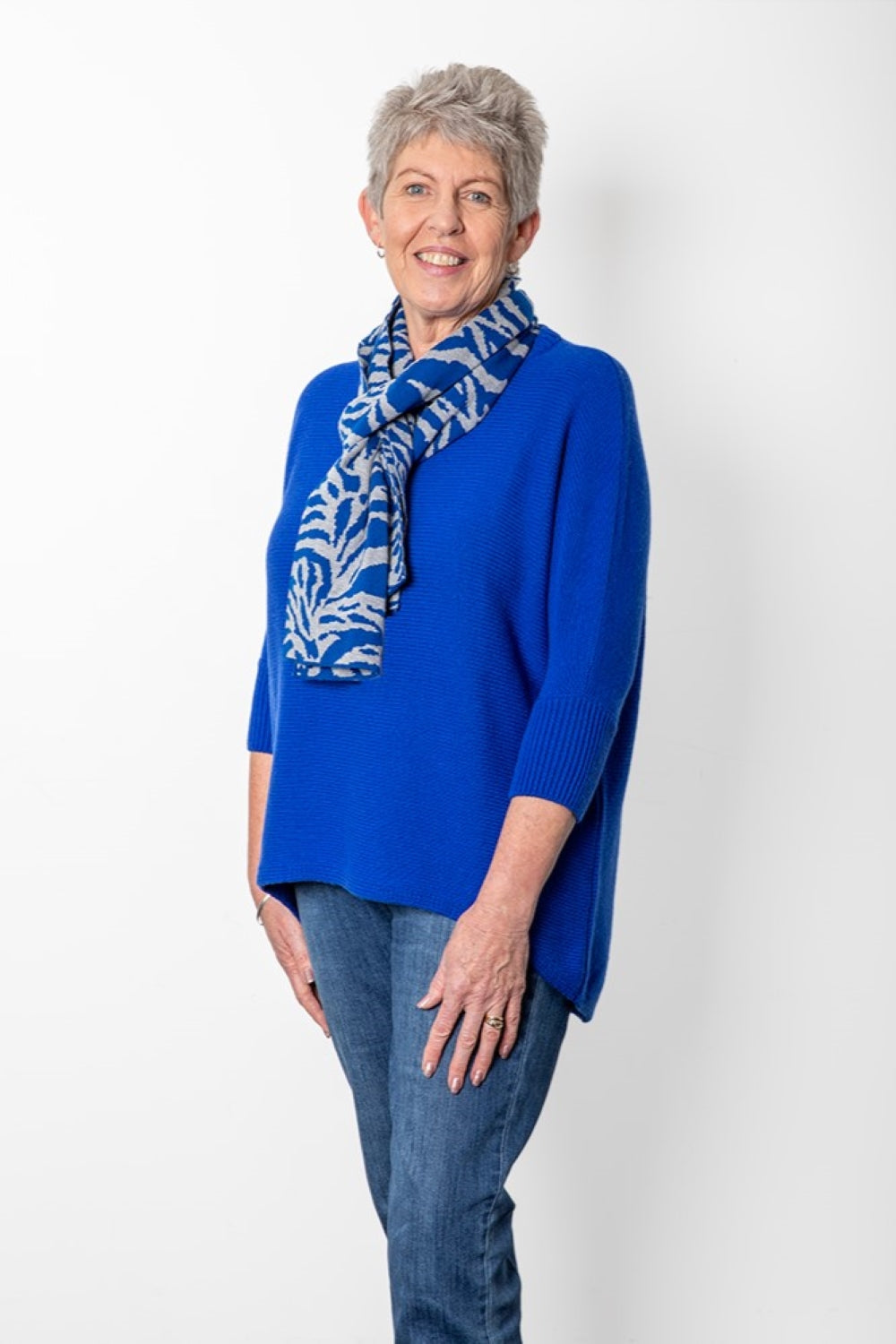 Cashmere Merino 3/4 Sleeve Poncho