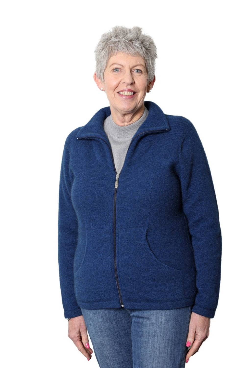Merino Possum Slant Pocket Zip Jacket - Regatta