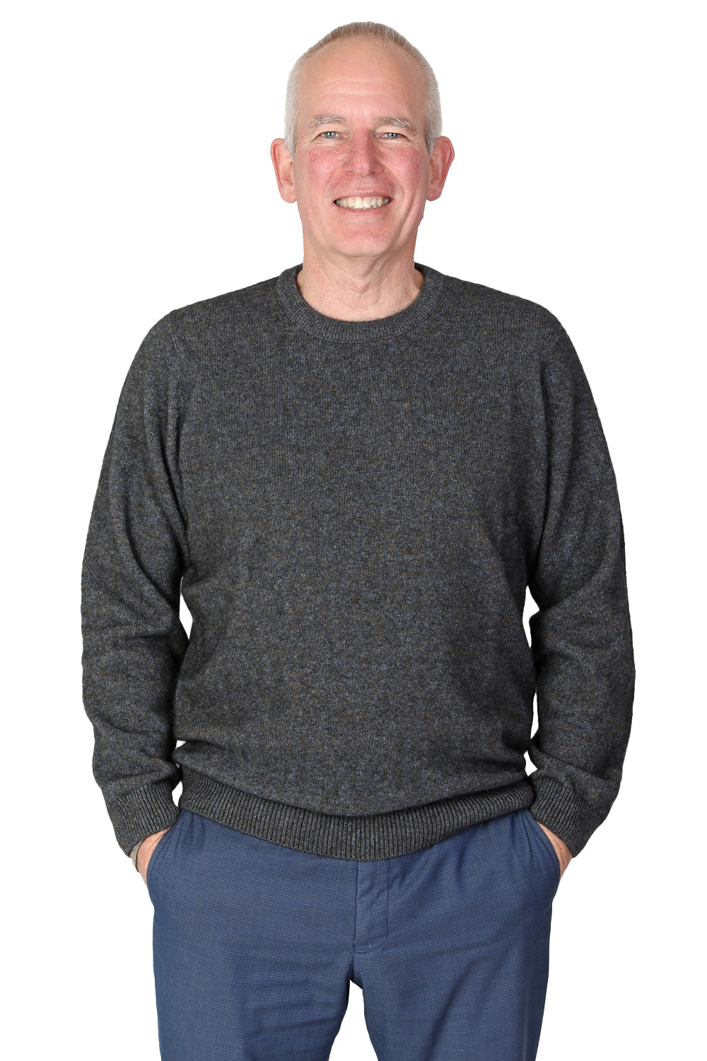 Merino Possum Crew Neck Jumper - Morraine