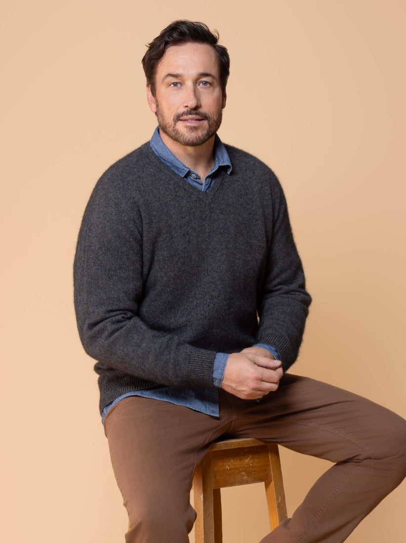 Noble Wilde Oxford Vee Jersey - Merino Possum