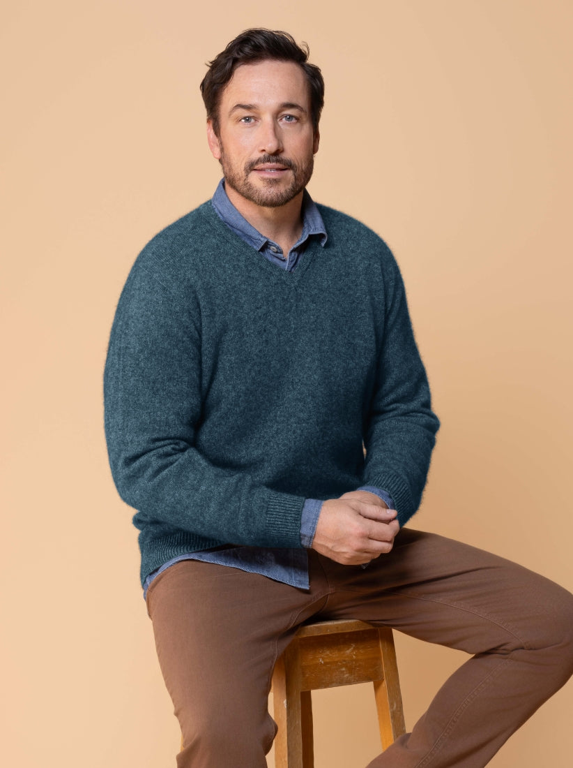 Noble Wilde Oxford Vee Jersey - Merino Possum