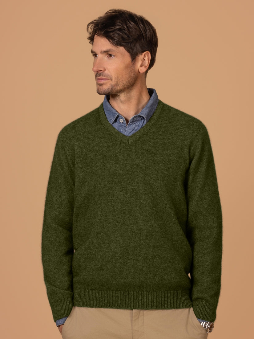 Noble Wilde Oxford Vee Jersey - Merino Possum