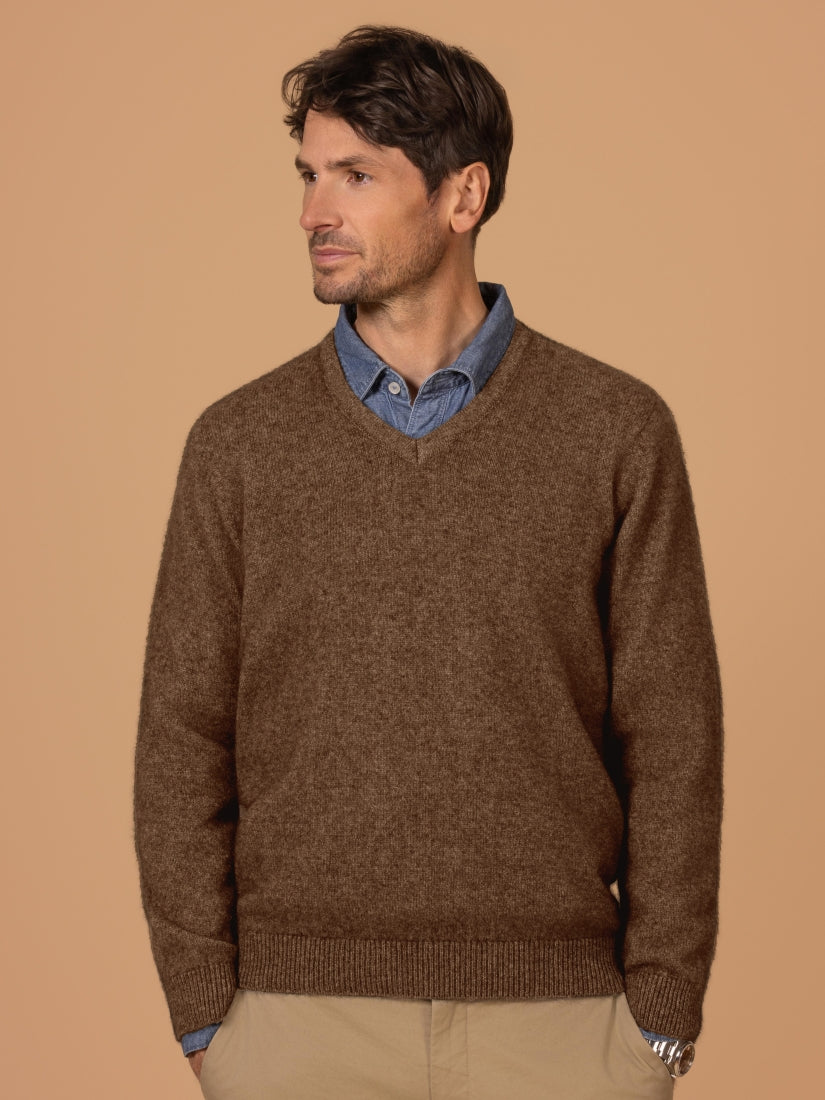 Noble Wilde Oxford Vee Jersey - Merino Possum