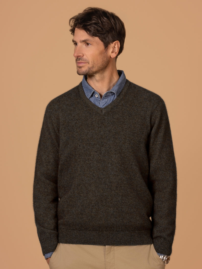 Noble Wilde Oxford Vee Jersey - Merino Possum
