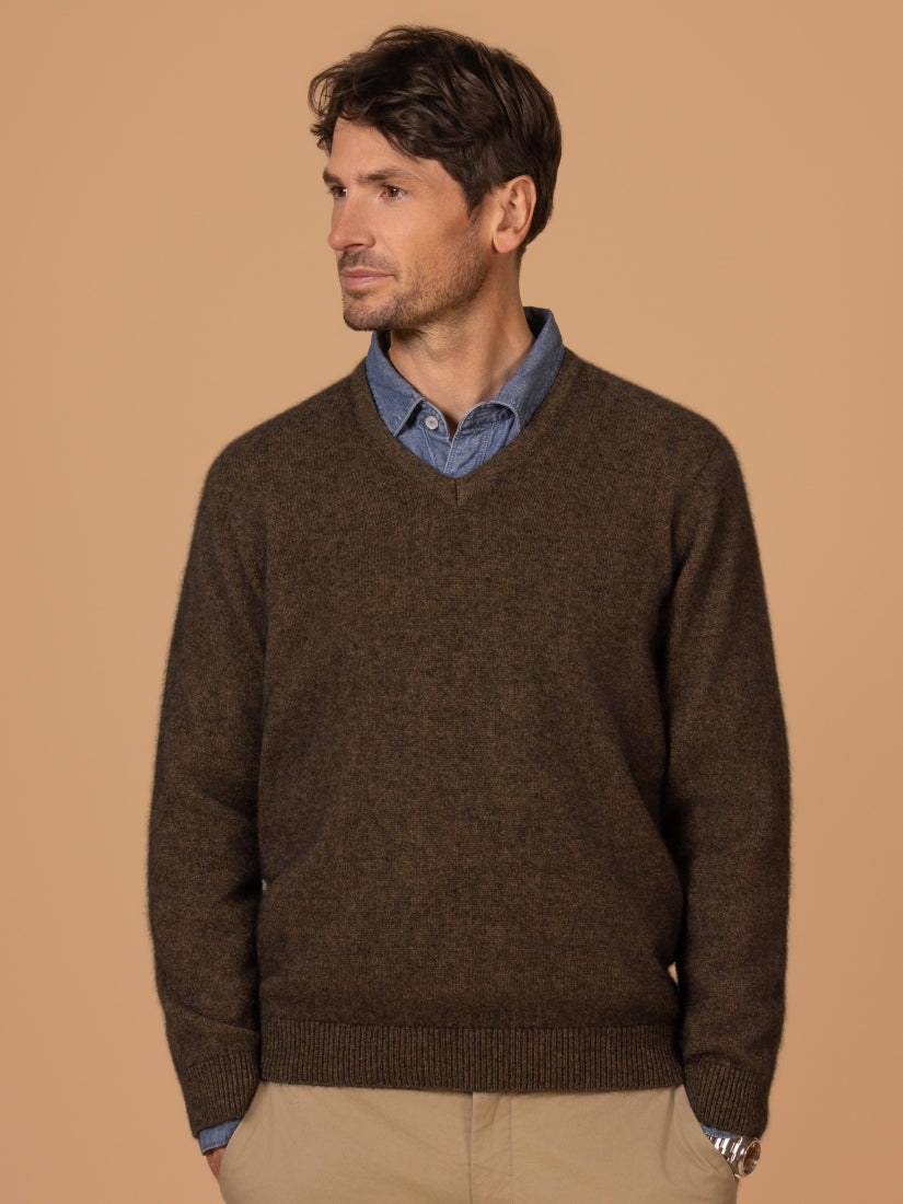 Noble Wilde Oxford Vee Jersey - Merino Possum