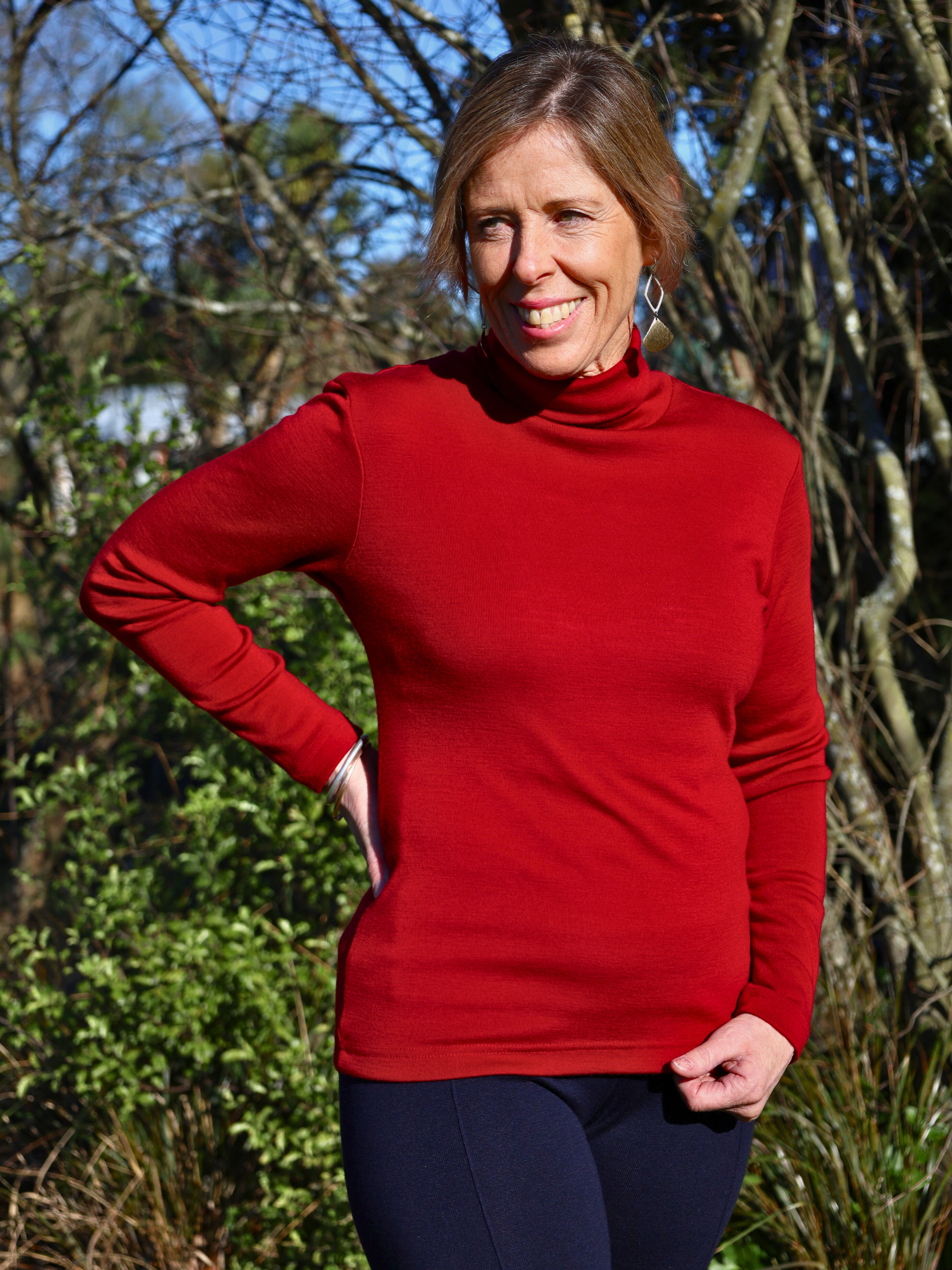 Bay Road Merino Polo Neck