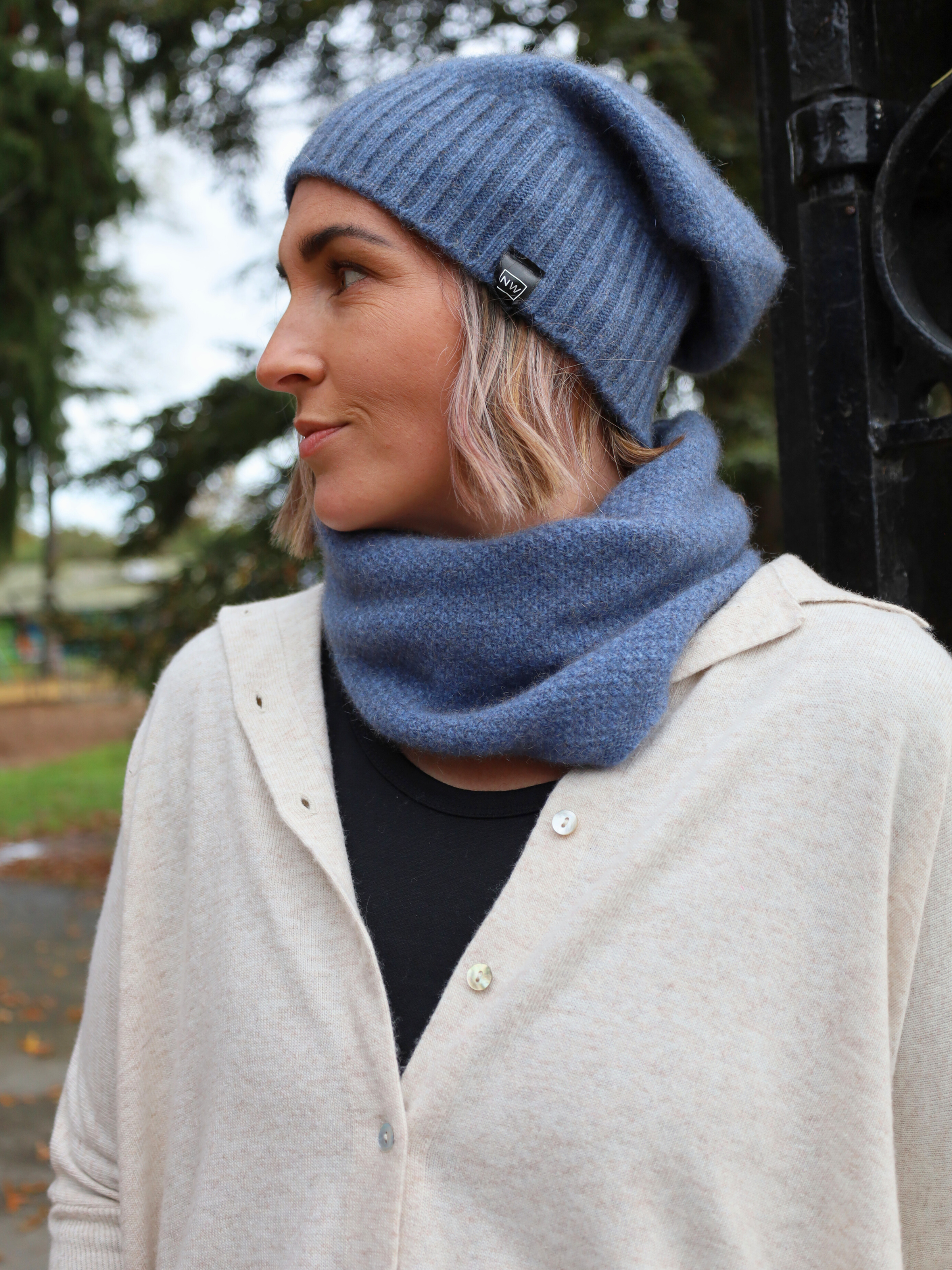 Merino Possum Moss Baggie Beanie