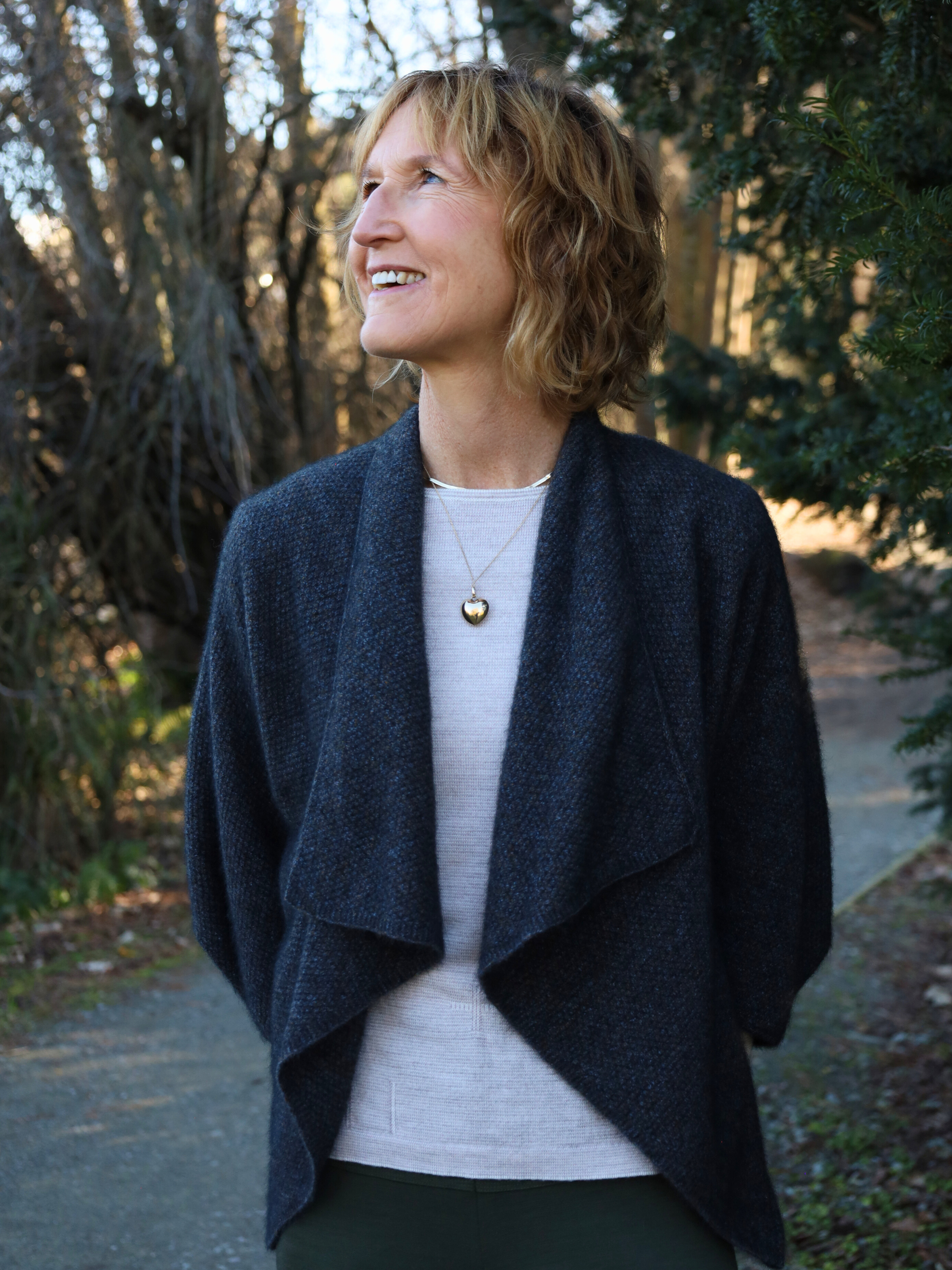 Merino Possum Longline Wrap  Charcoal