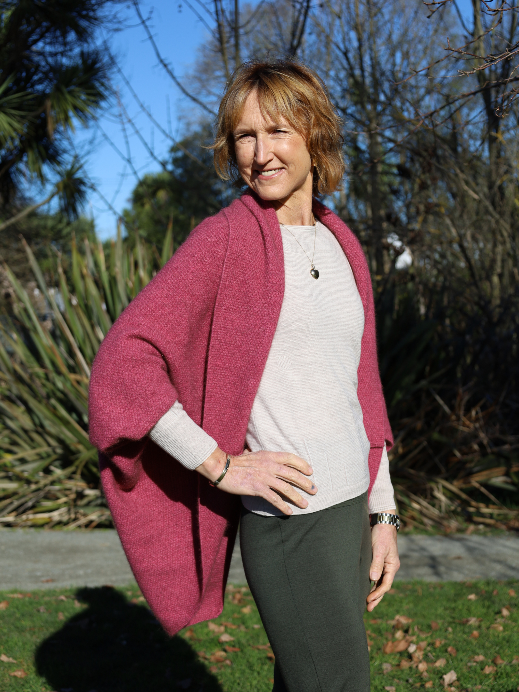Merino Possum Longline Wrap rosay