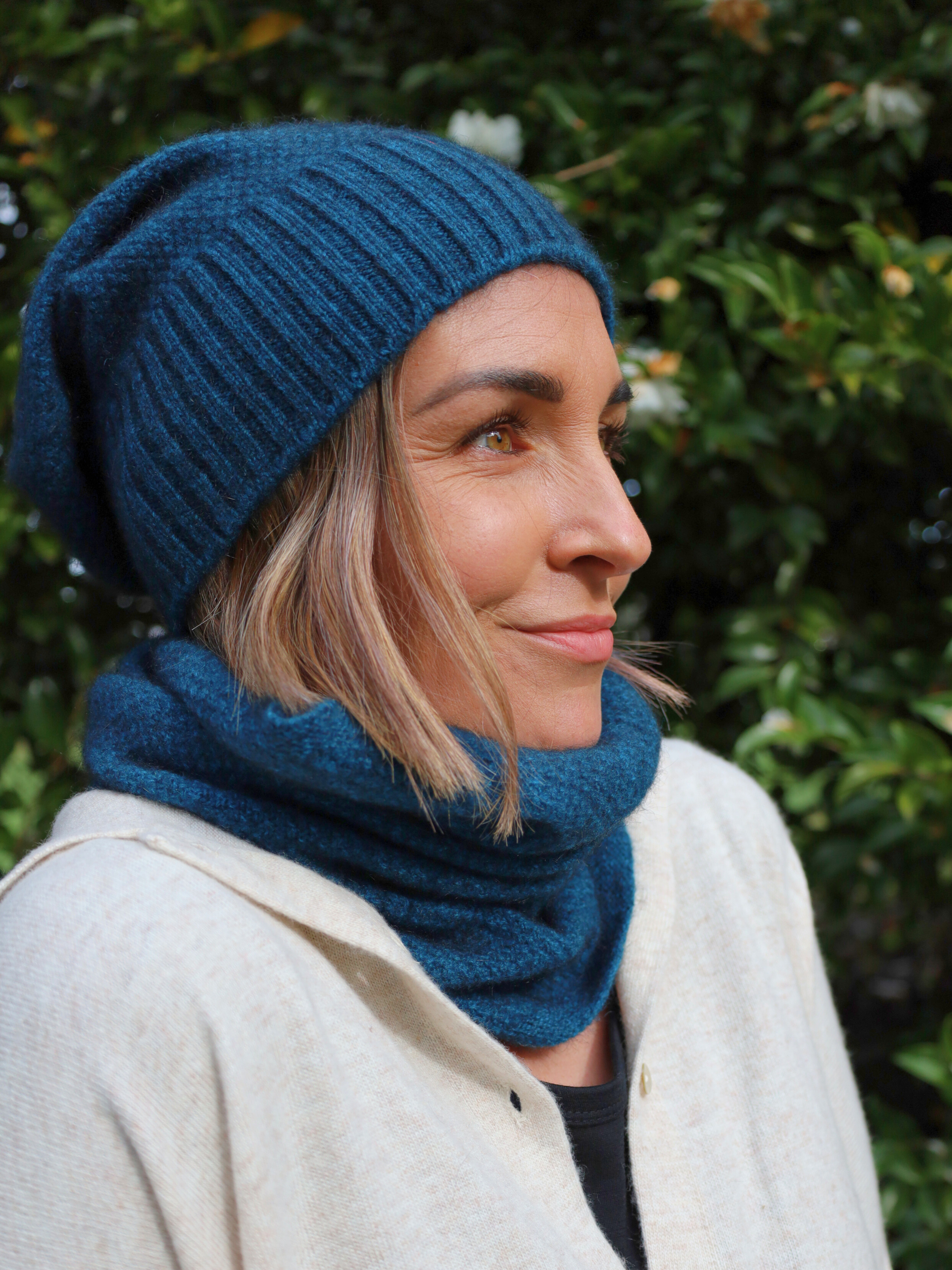 Merino Possum Moss Baggie Beanie