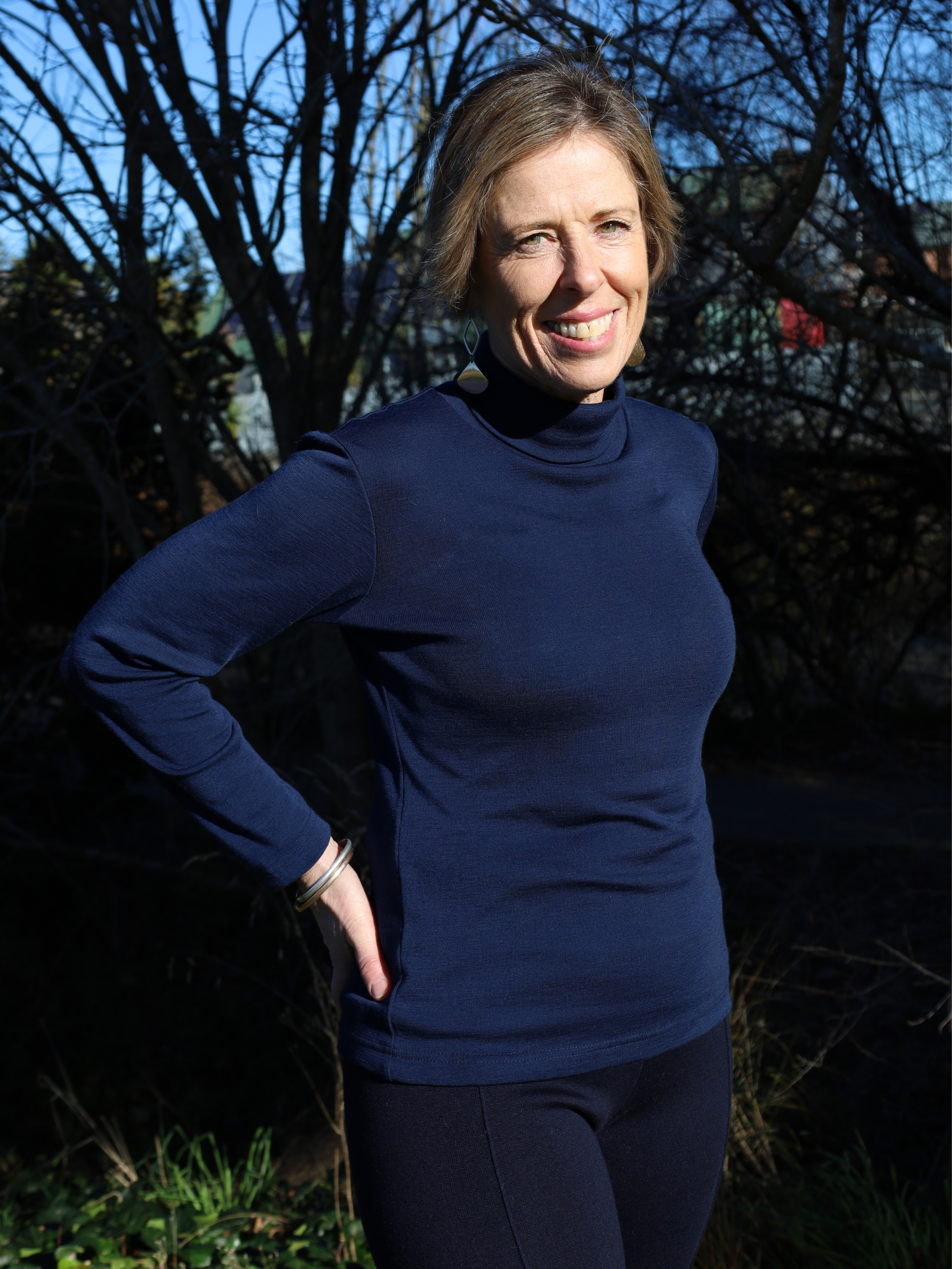 Bay Road Merino Polo Neck