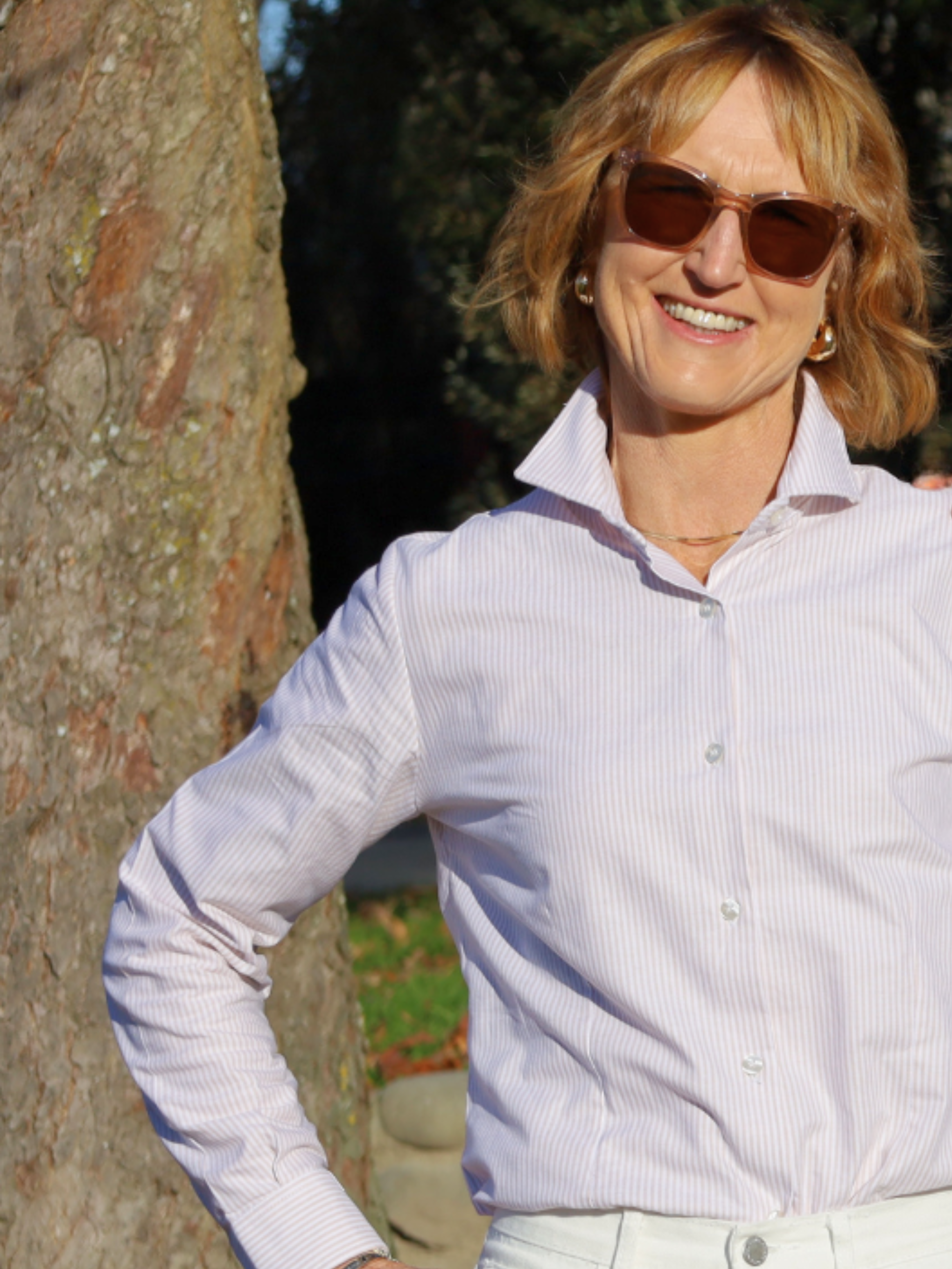 Made in Italy - Cotton Annina Blouse - Long Sleeve