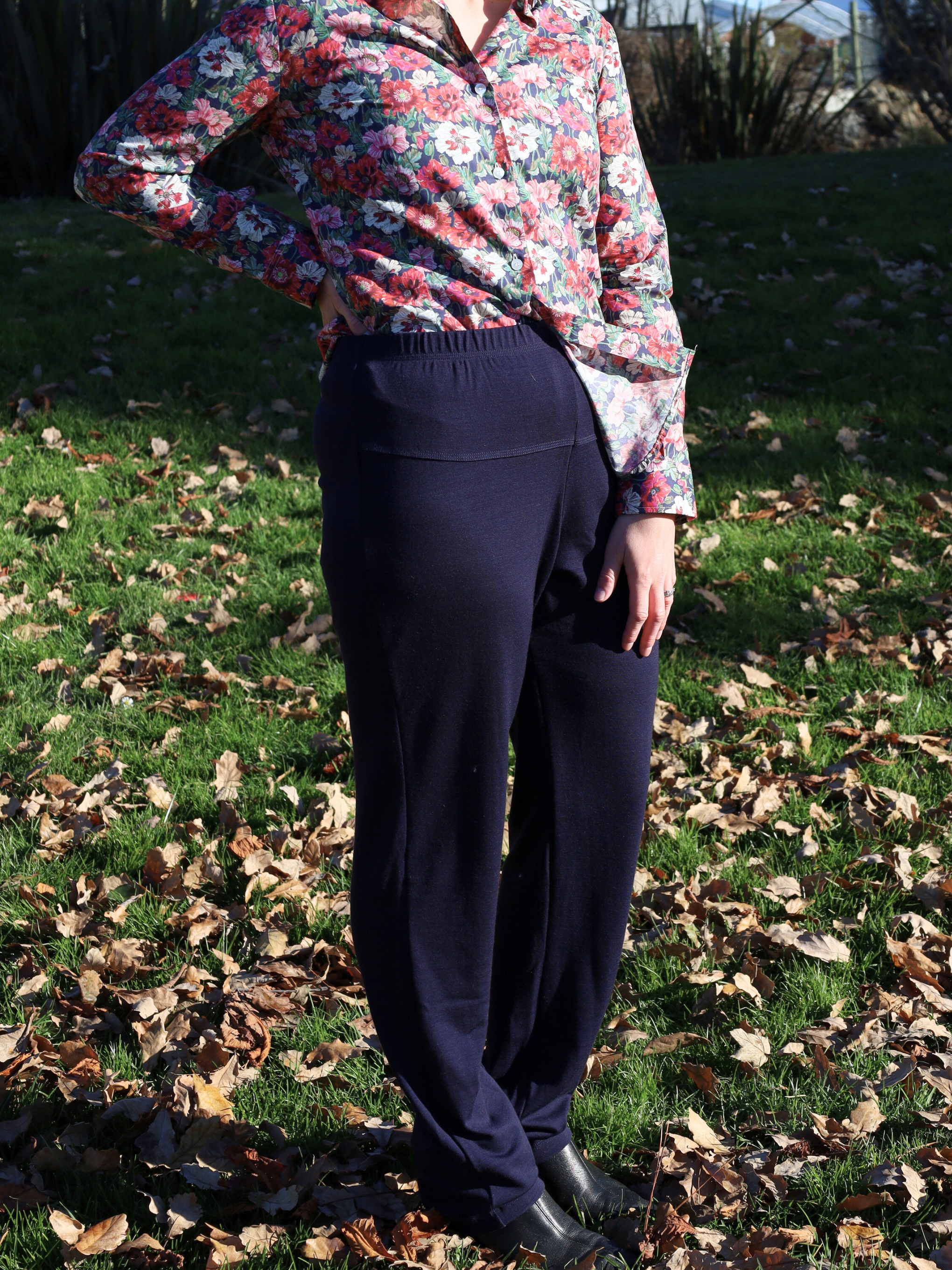Navy merino lounge pants