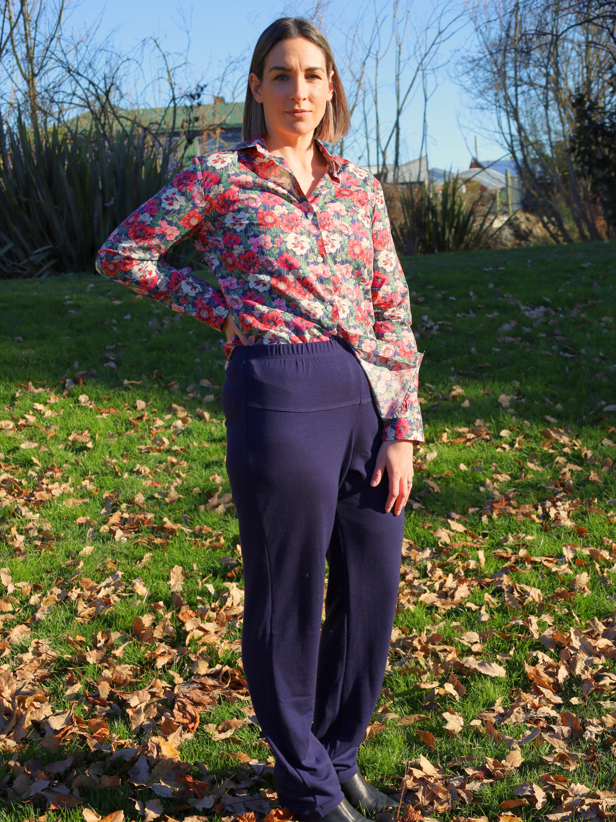 merino navy lounge pants