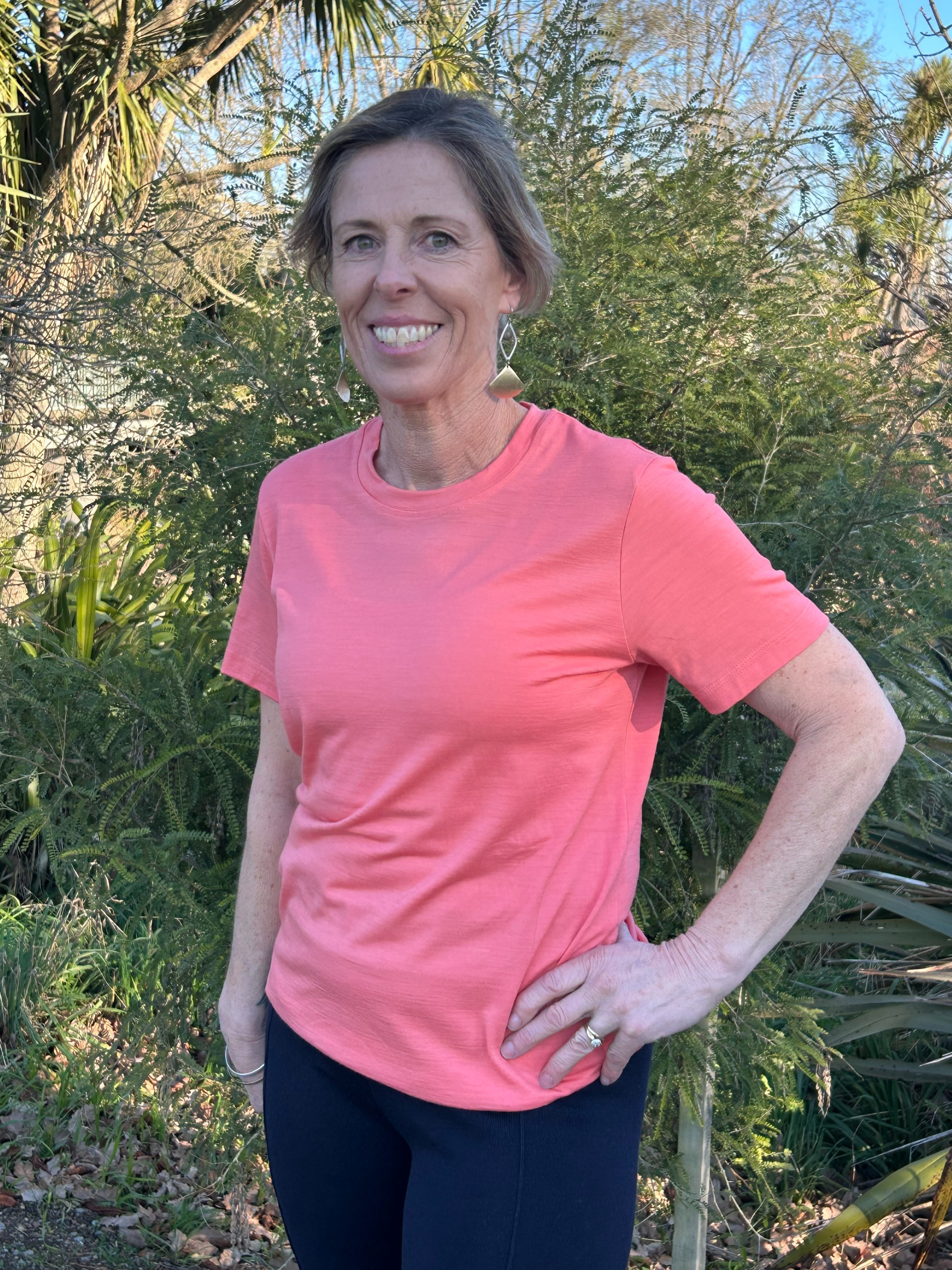 Melon merino short sleeve tshirt