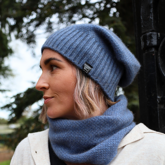 Merino Possum Moss Baggie Beanie