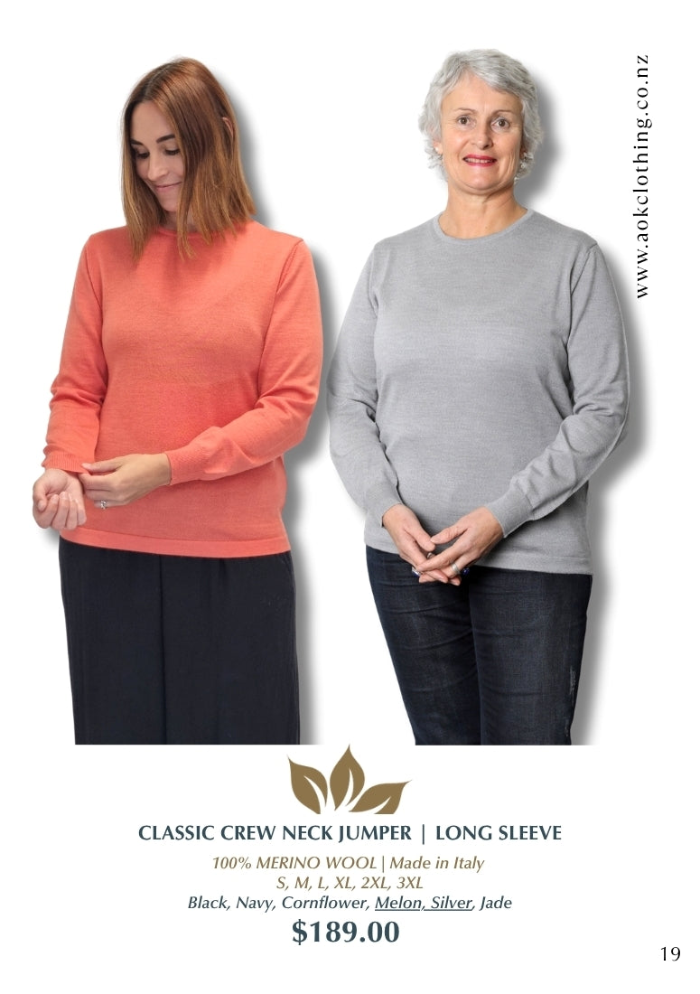 Classic Merino Crew Neck - Long Sleeves
