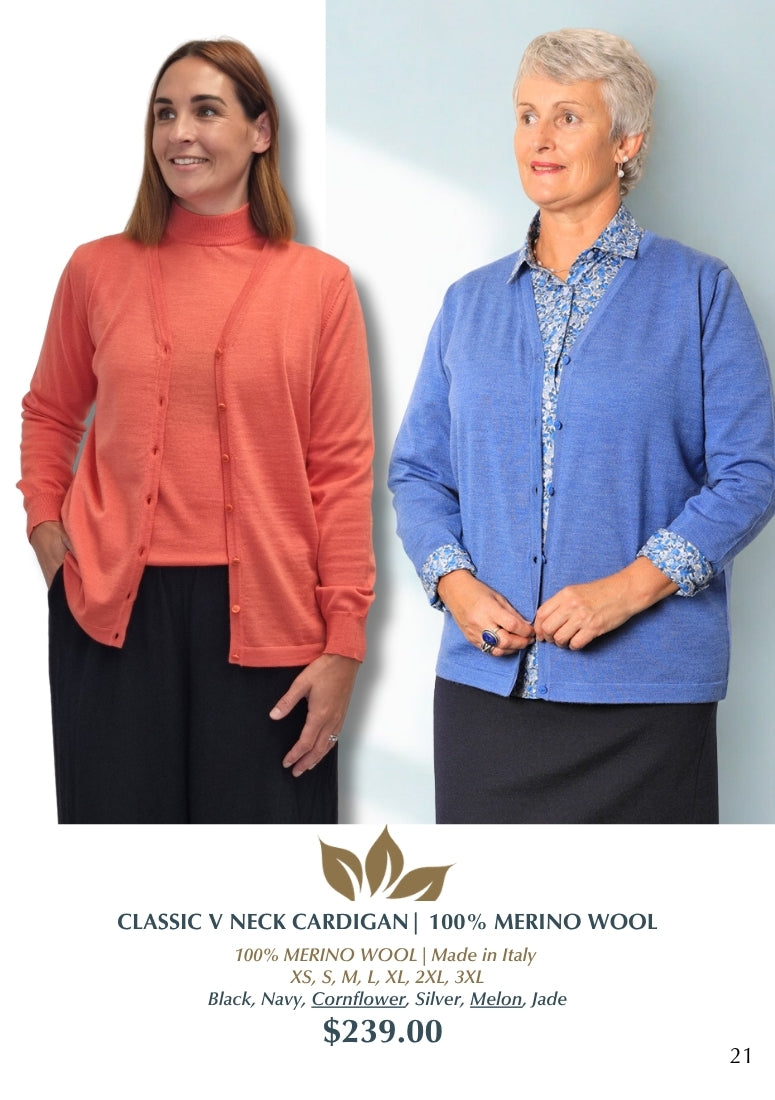 Classic Merino V Cardigan