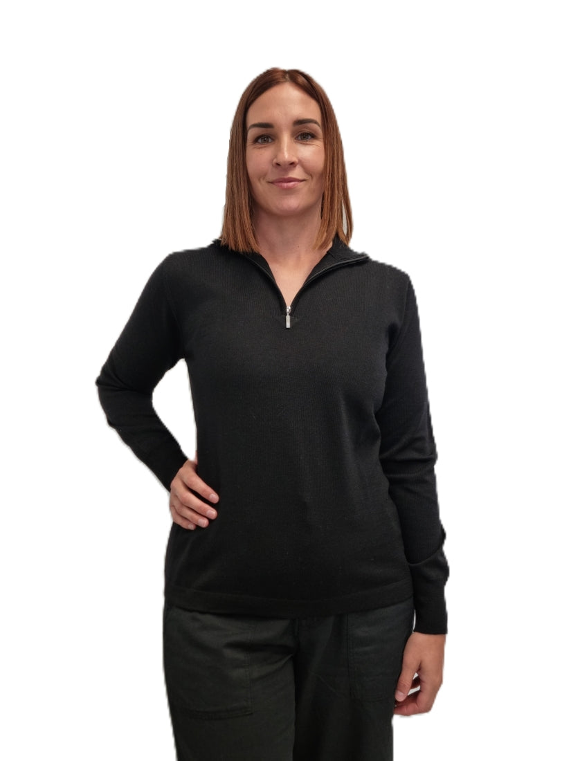 Classic Merino Zip Neck