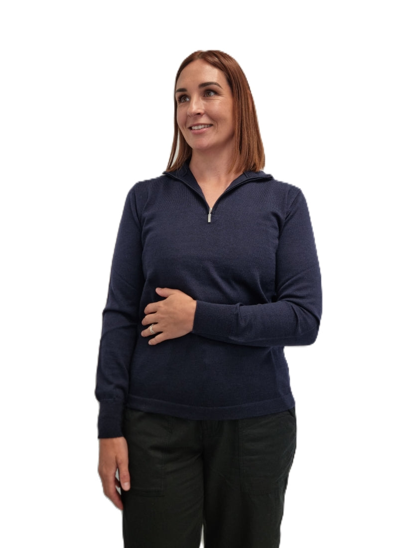 Classic Merino Zip Neck