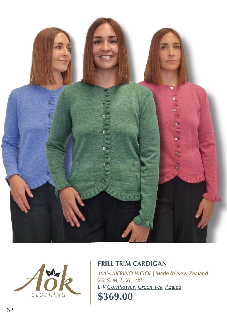 Frill Trim Cardigan
