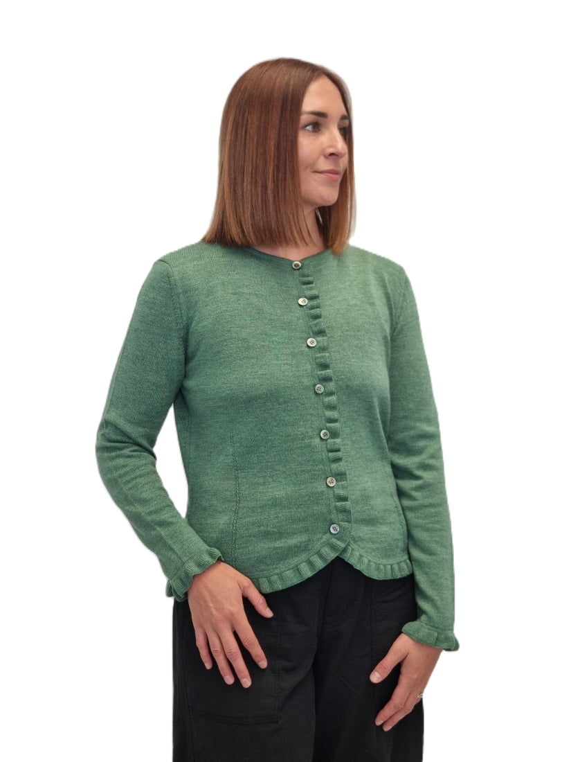 Frill Trim Cardigan