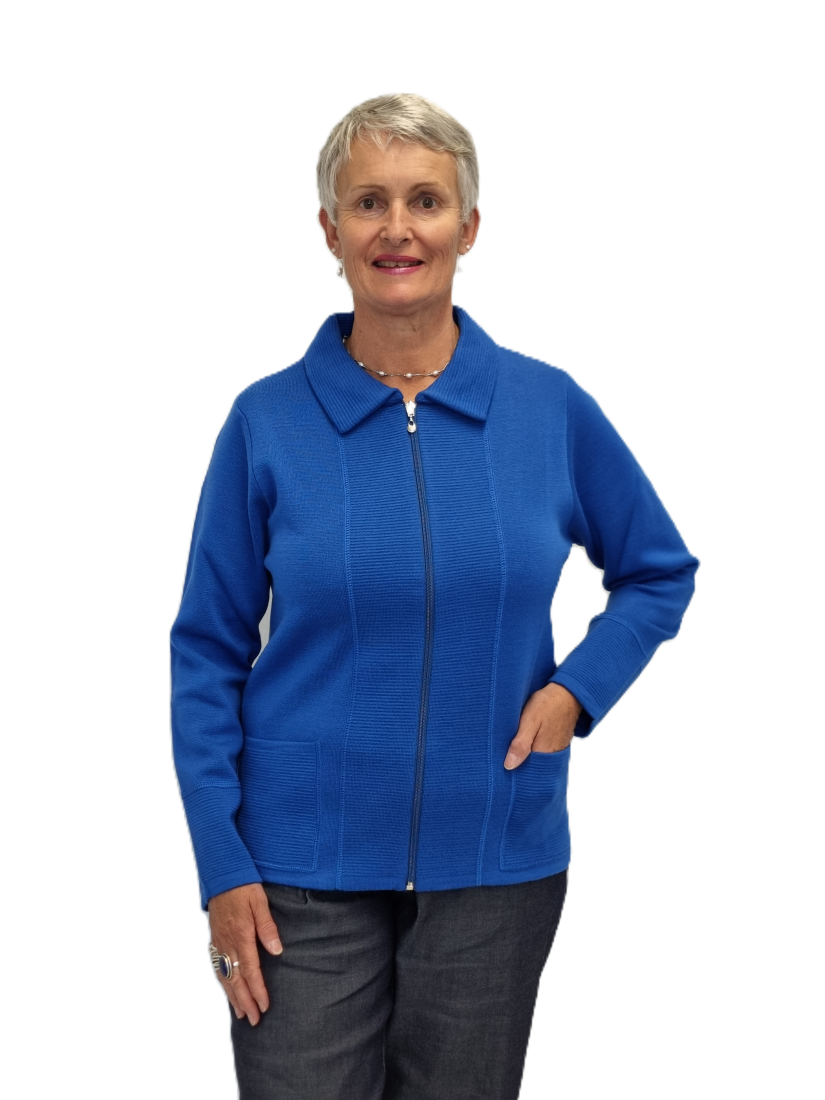 100% Merino Hannah Zip Jacket with Pockets