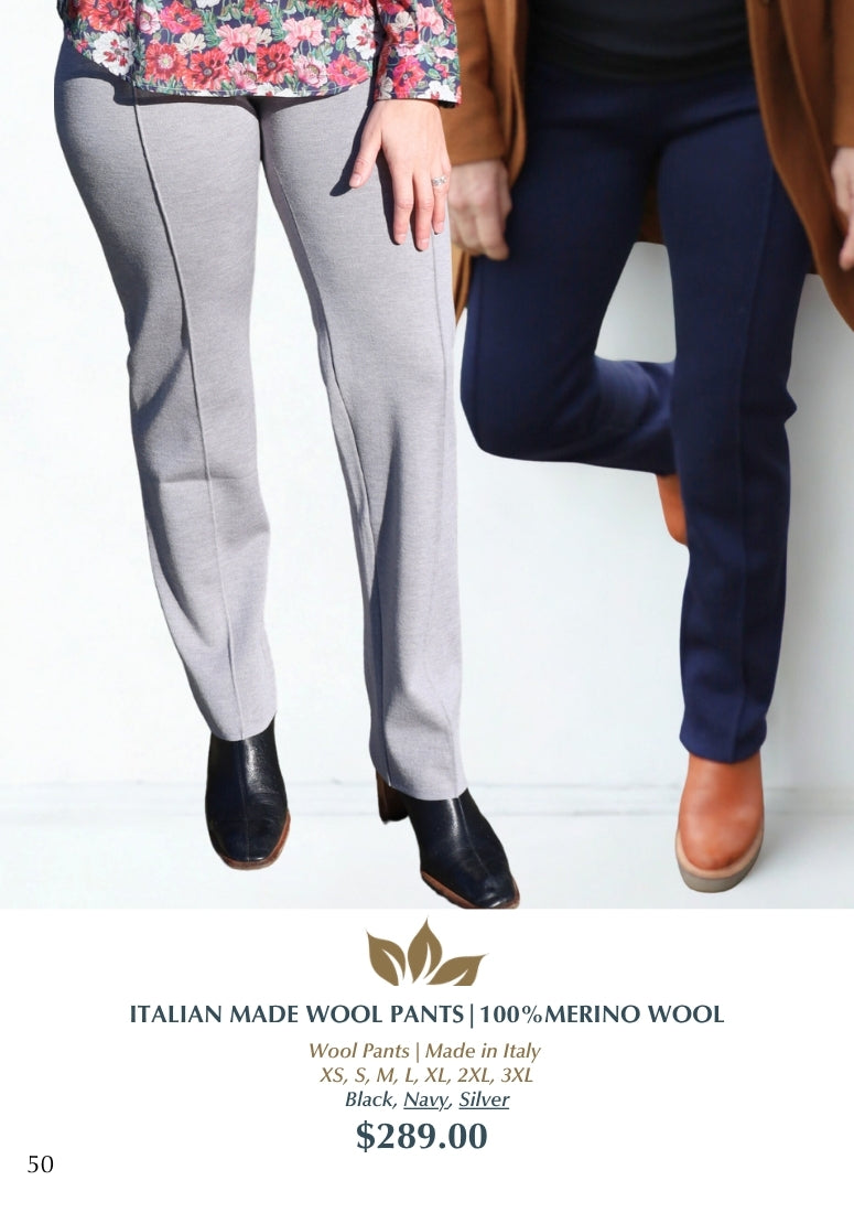 Italian Made 100% Wool Pants
